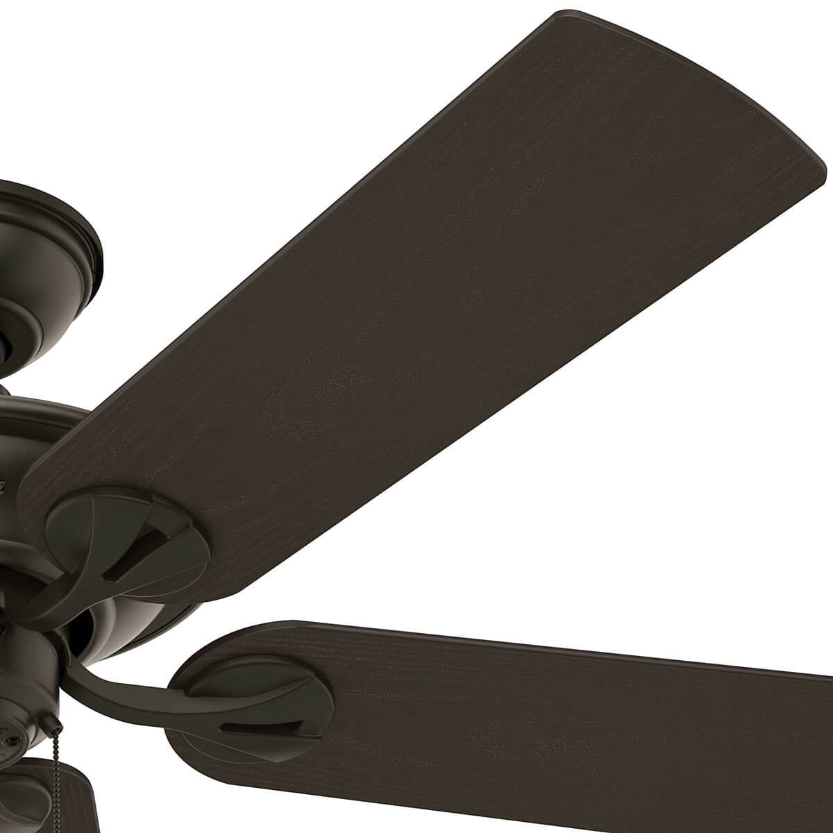 Hunter Maribel Series 50187 Ceiling Fan, 5-Blade, New Bronze Housing, Walnut Blade, 52 in Sweep, Plastic Blade - 2