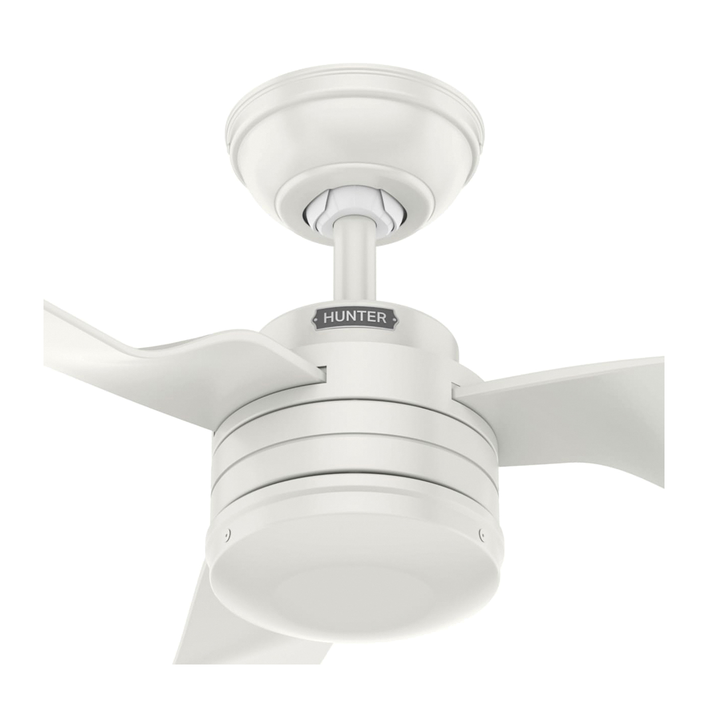 Hunter Cabo Frio Series 50257 Ceiling Fan, 3-Blade, Fresh White Housing, Fresh White Blade, 52 in Sweep, Plastic Blade - 2