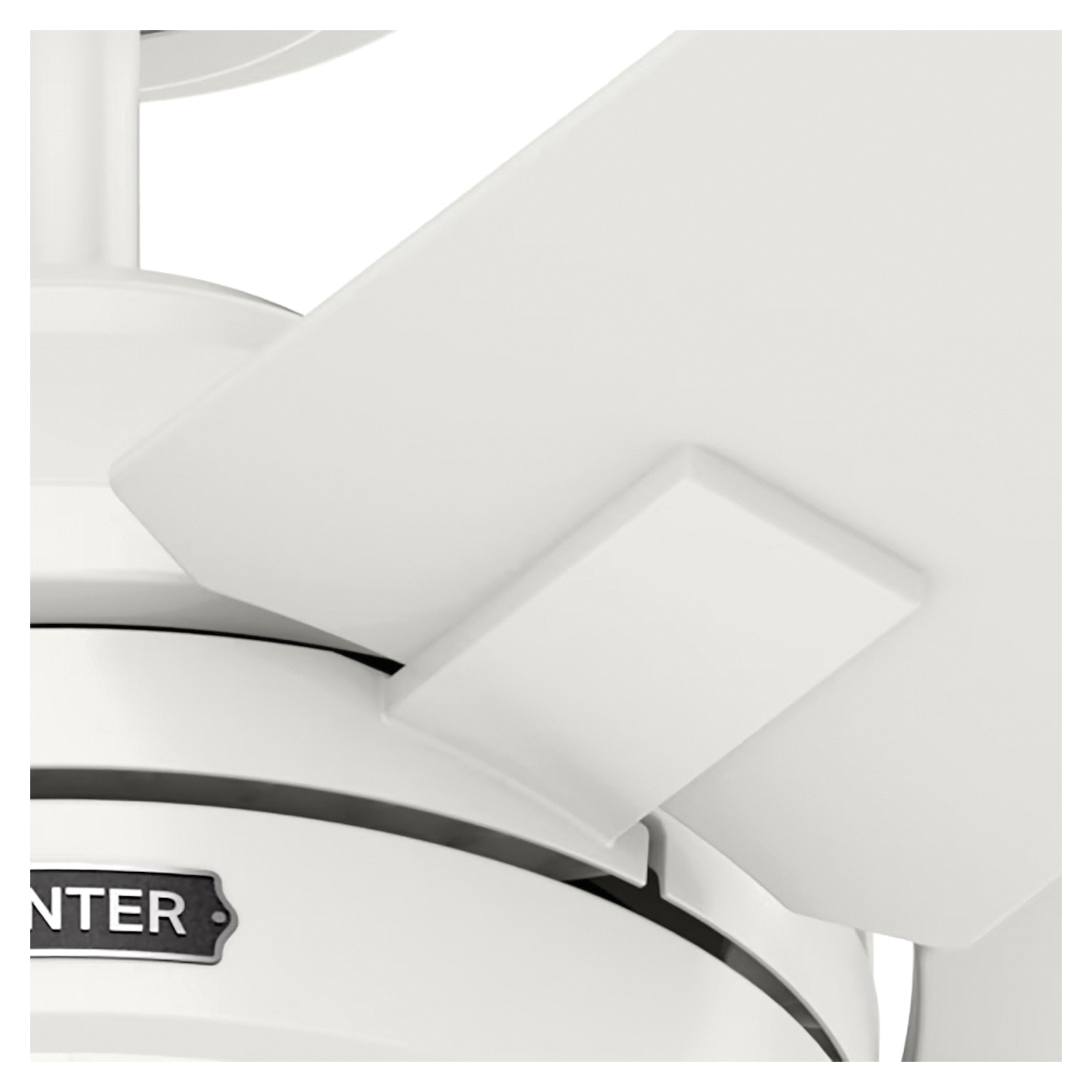 Hunter Bartlett Series 51335 Ceiling Fan, 5-Blade, Fresh White Housing, Fresh White Blade, 52 in Sweep, MDF Blade - 3