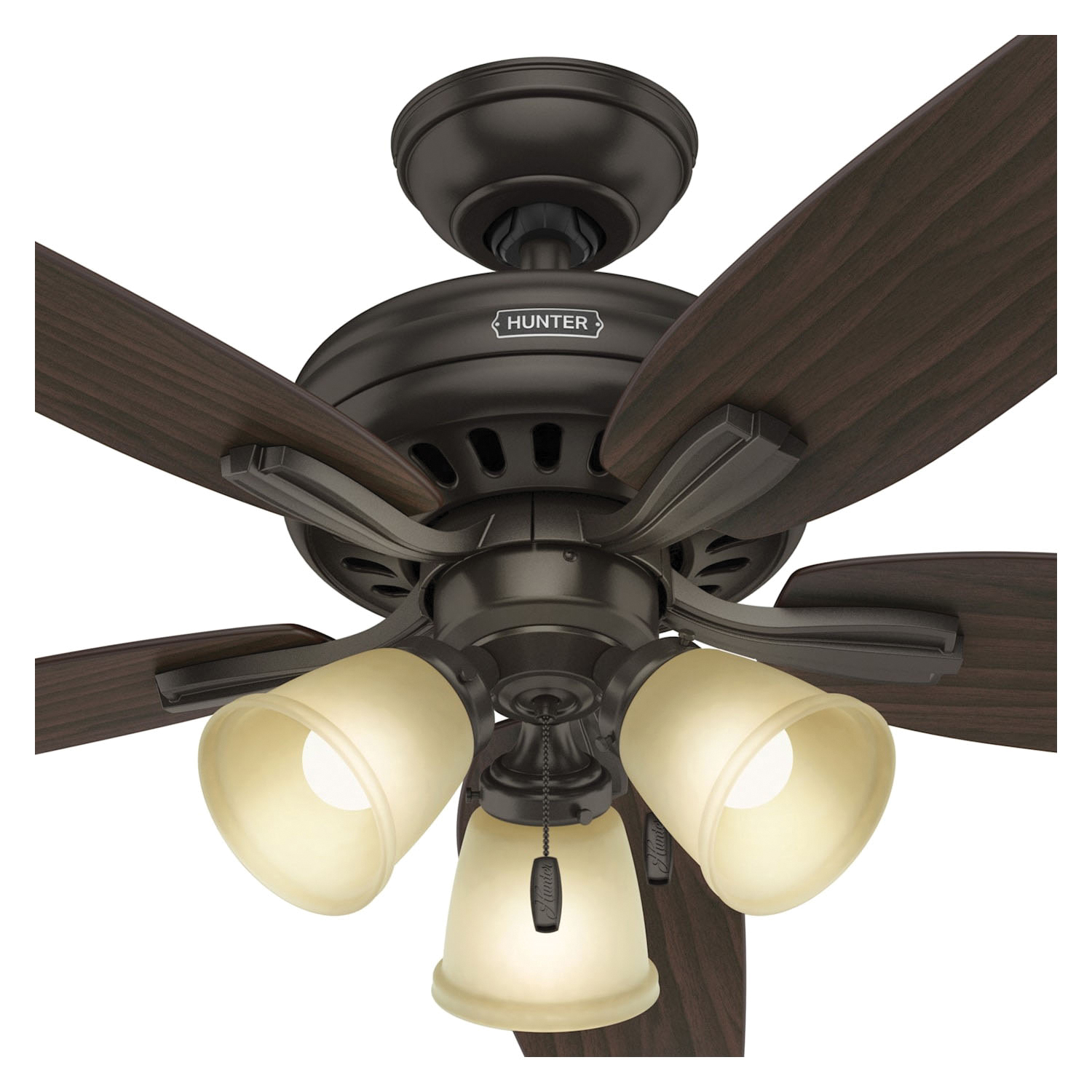 Hunter Newsome Series 53317 Ceiling Fan, 4424 cfm Air, 5-Blade, Premier Bronze Housing, 52 in Sweep, MDF Blade - 2