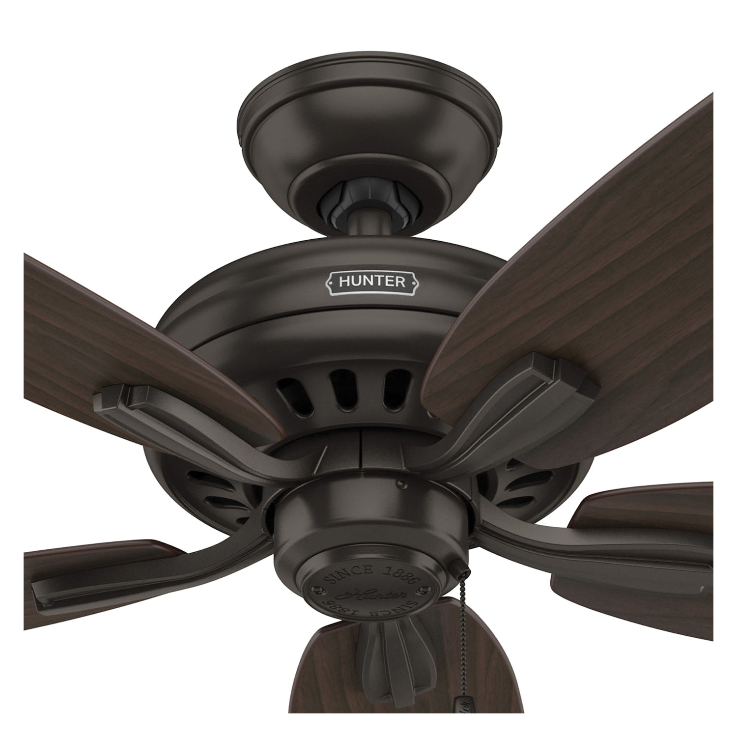 Hunter Newsome Series 53320 Ceiling Fan, 4613 cfm Air, 5-Blade, Premier Bronze Housing, 52 in Sweep, MDF Blade - 2