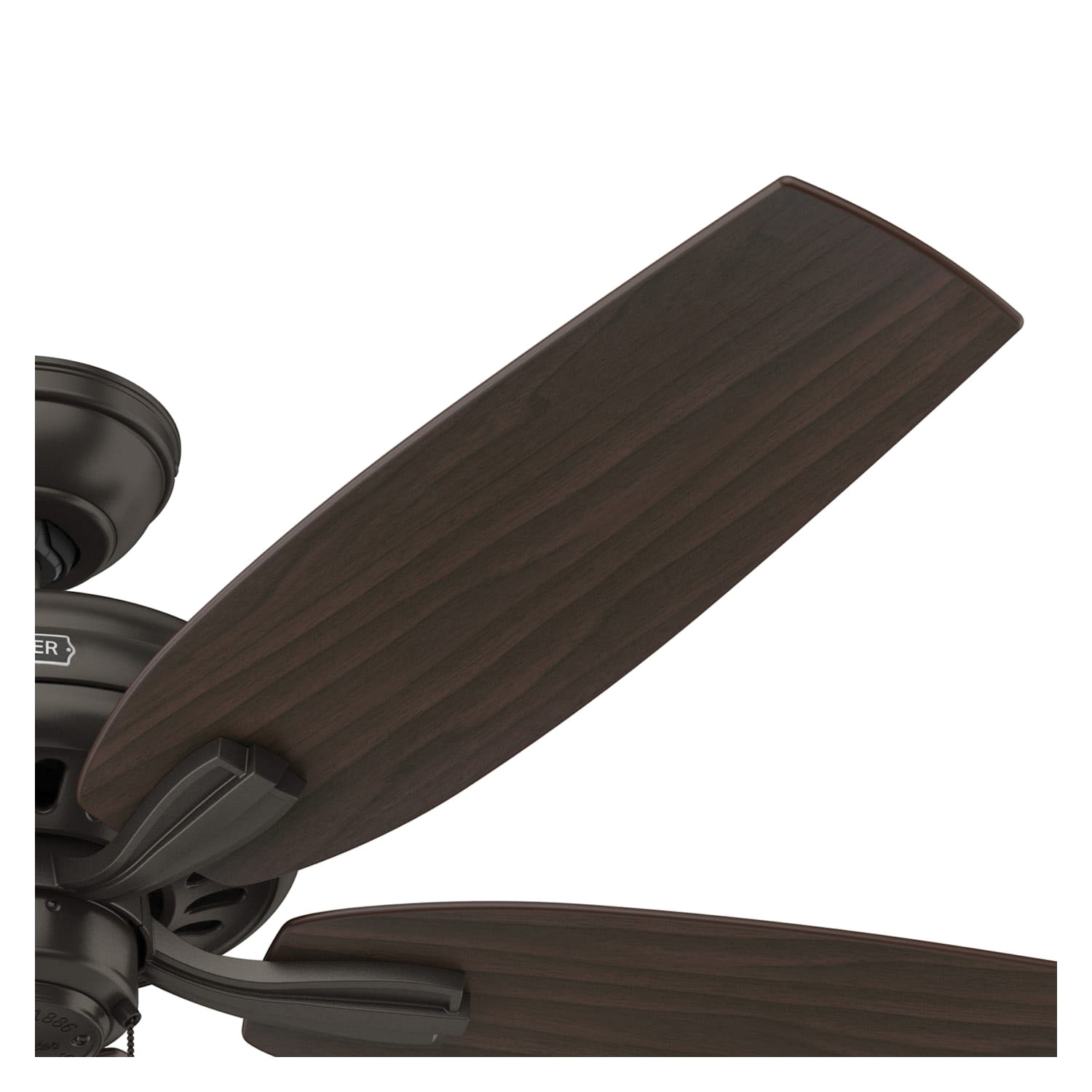 Hunter Newsome Series 53320 Ceiling Fan, 4613 cfm Air, 5-Blade, Premier Bronze Housing, 52 in Sweep, MDF Blade - 3