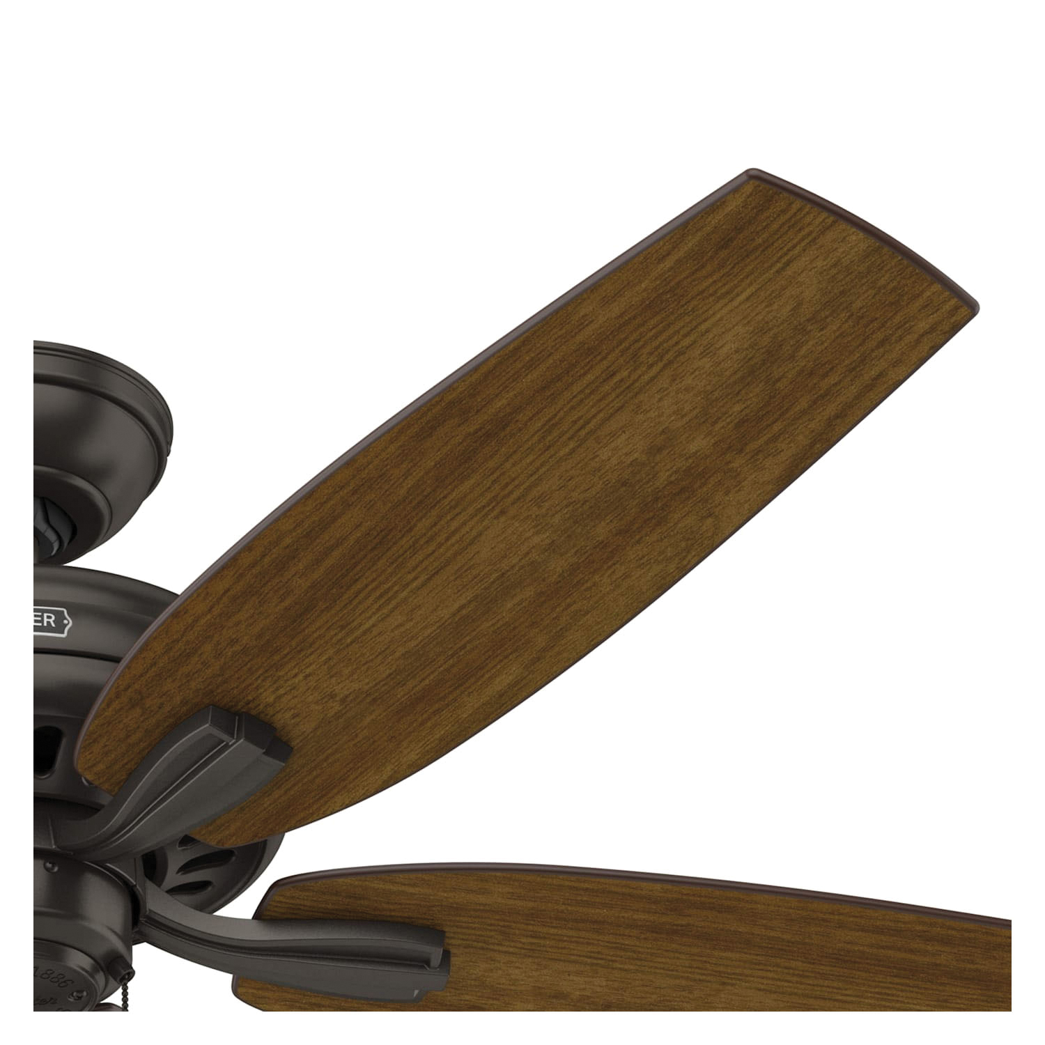 Hunter Newsome Series 53320 Ceiling Fan, 4613 cfm Air, 5-Blade, Premier Bronze Housing, 52 in Sweep, MDF Blade - 4