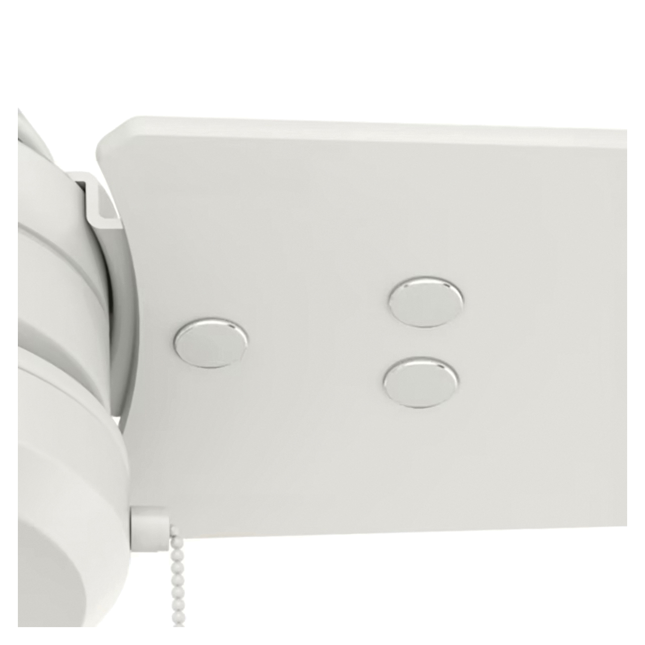 Hunter Cassius Series 59263 Ceiling Fan, 3-Blade, Fresh White Housing, Fresh White/Light Stripe Blade, 52 in Sweep - 4