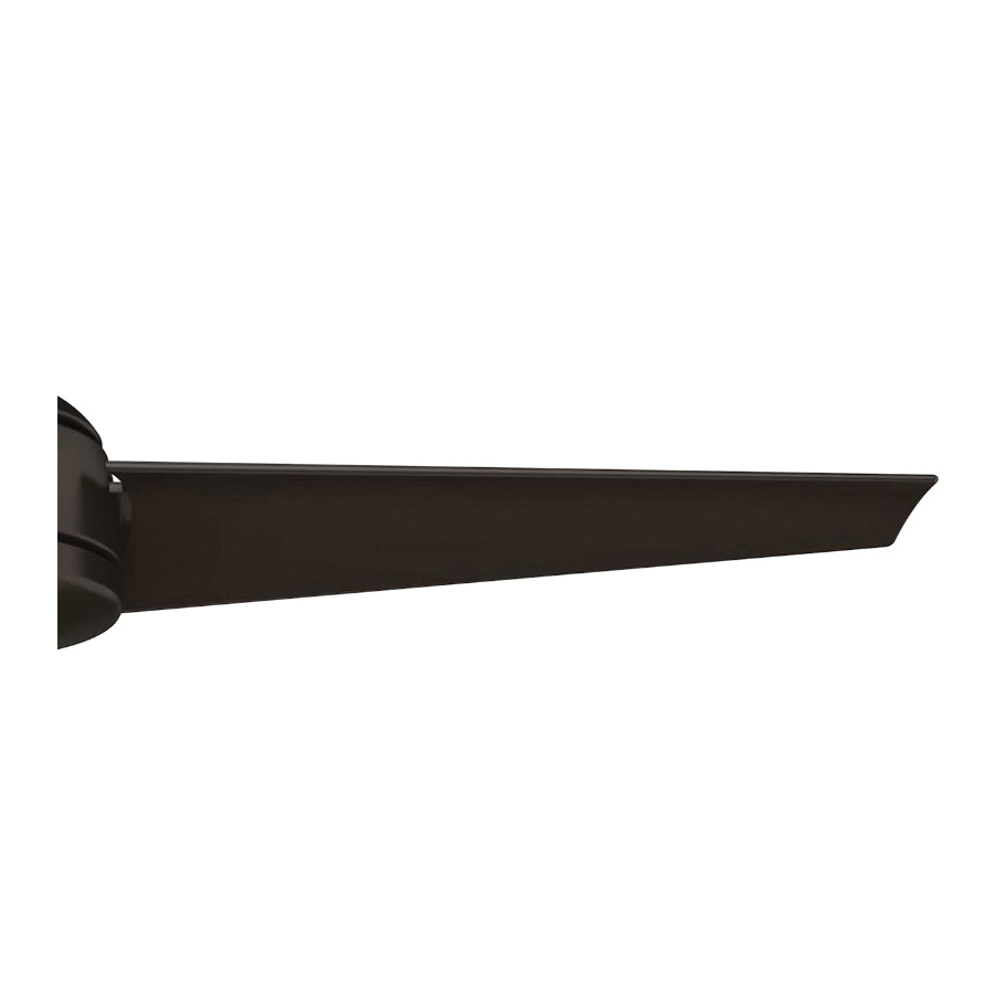 Hunter WeatherMax Trimaran 59609 Ceiling Fan, 3-Blade, Black Housing, Matte Black Blade, 52 in Sweep, 3-Speed - 4