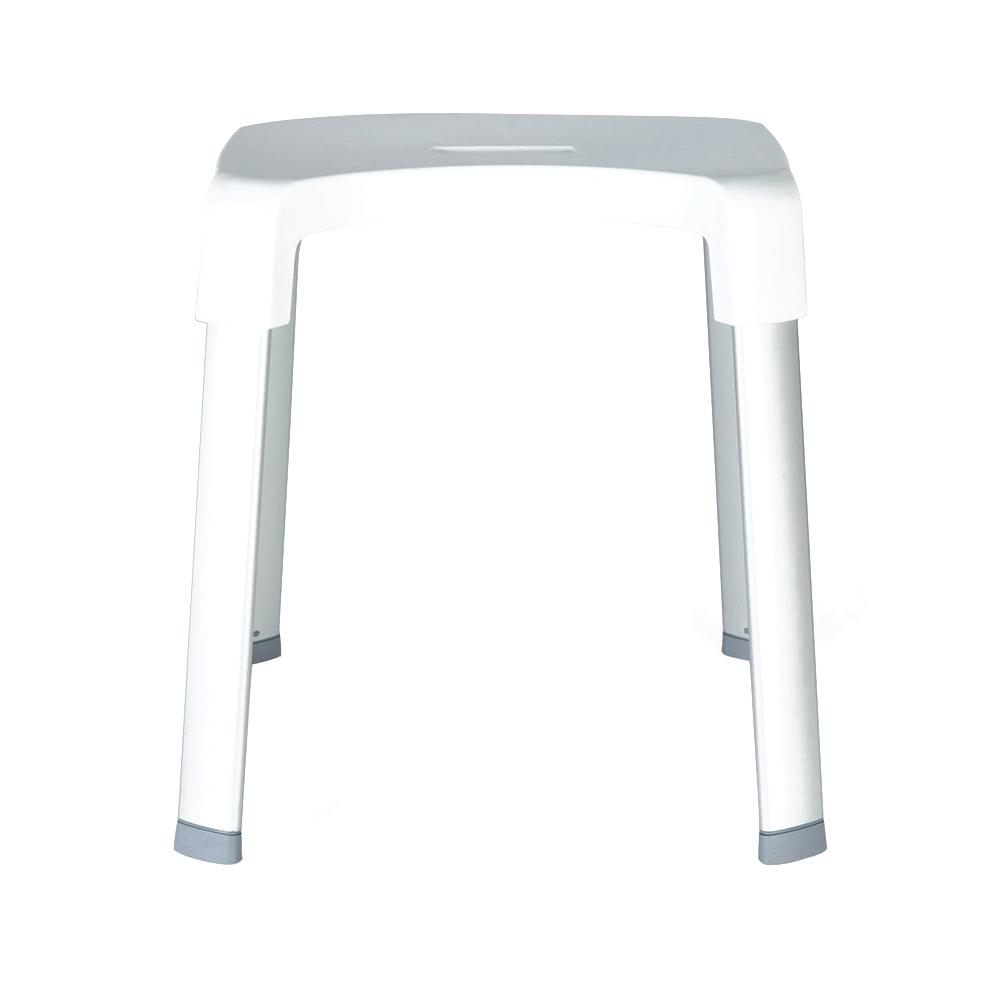 Better Living 70095 Shower Bench, 300 lb, Aluminum Frame, White Frame - 1