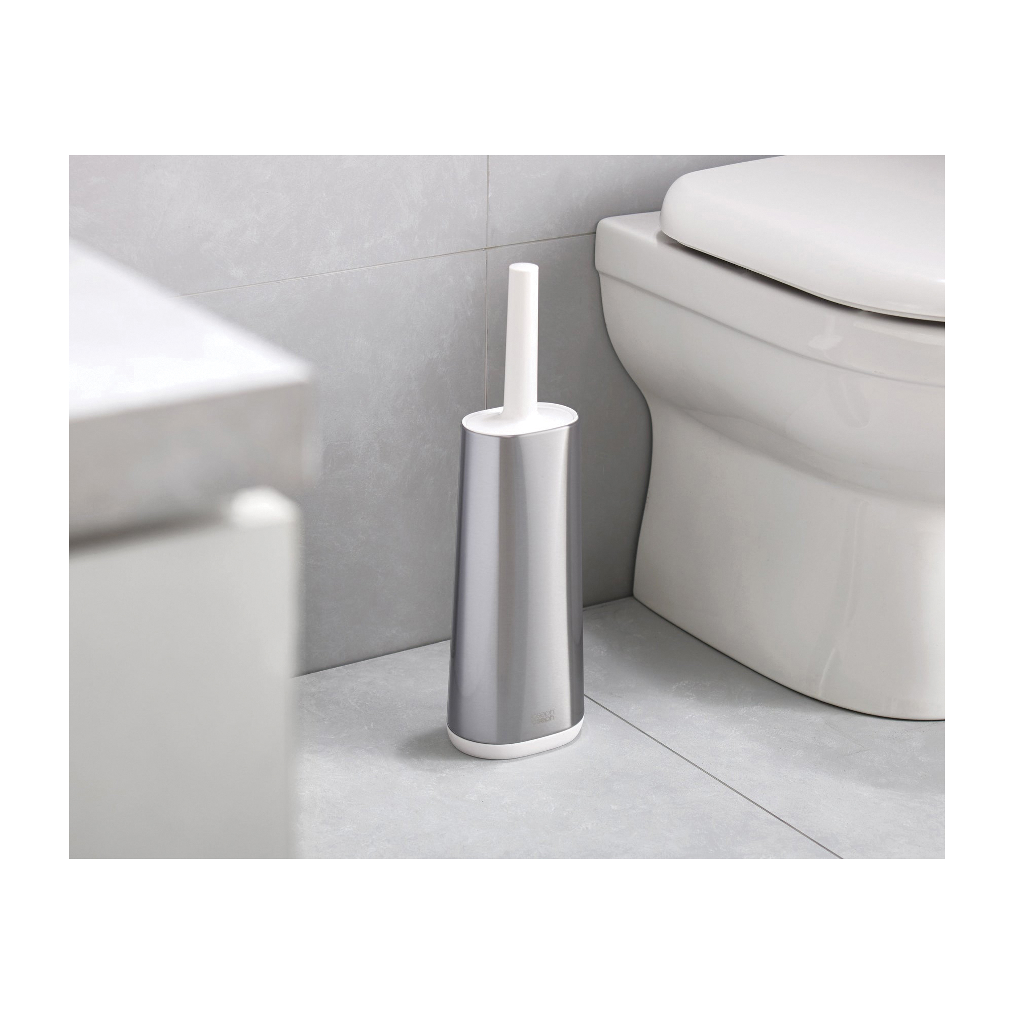 Joseph Joseph FLEX Series 70517 Toilet Brush, D-Shape, Stainless Steel - 2