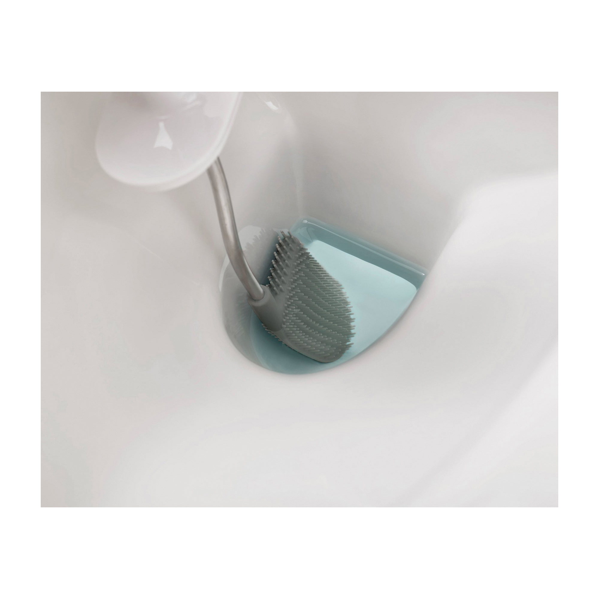Joseph Joseph FLEX Series 70517 Toilet Brush, D-Shape, Stainless Steel - 5