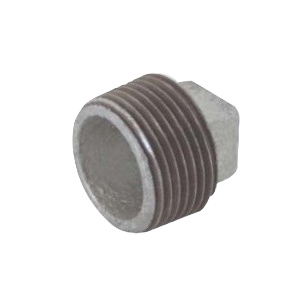 Ez-Flo 78105 Galvanized Pipe Plug, 1/2 in, Malleable Iron - 1