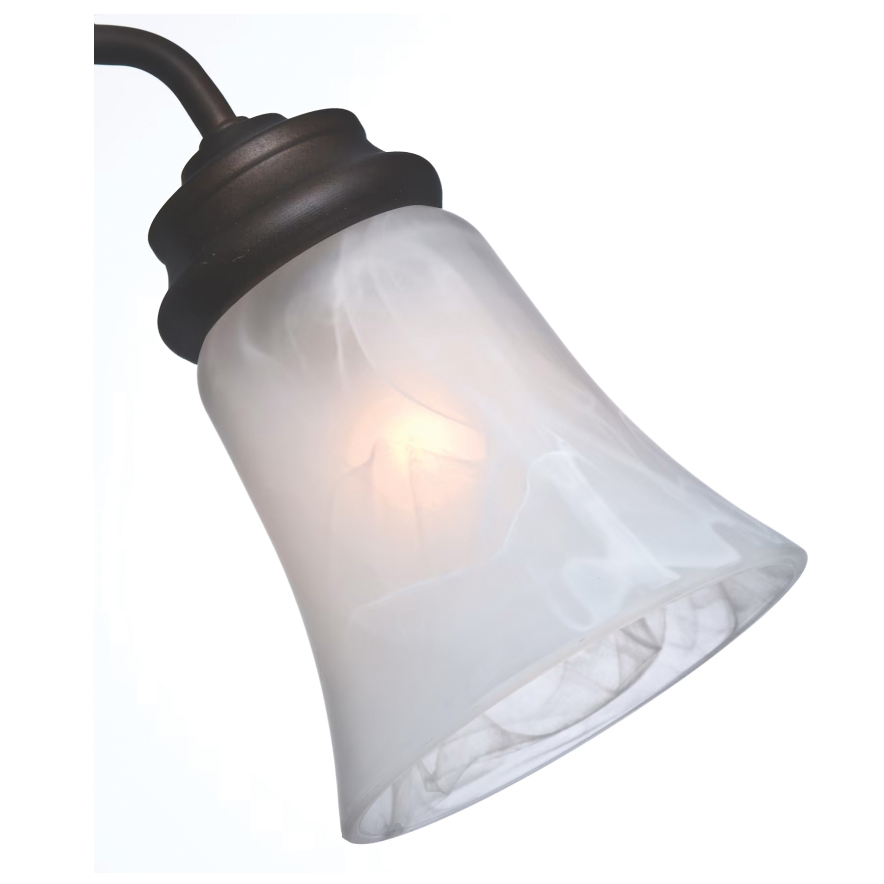Hunter 99037 Ceiling Fan Light, Bell, Glass - 1