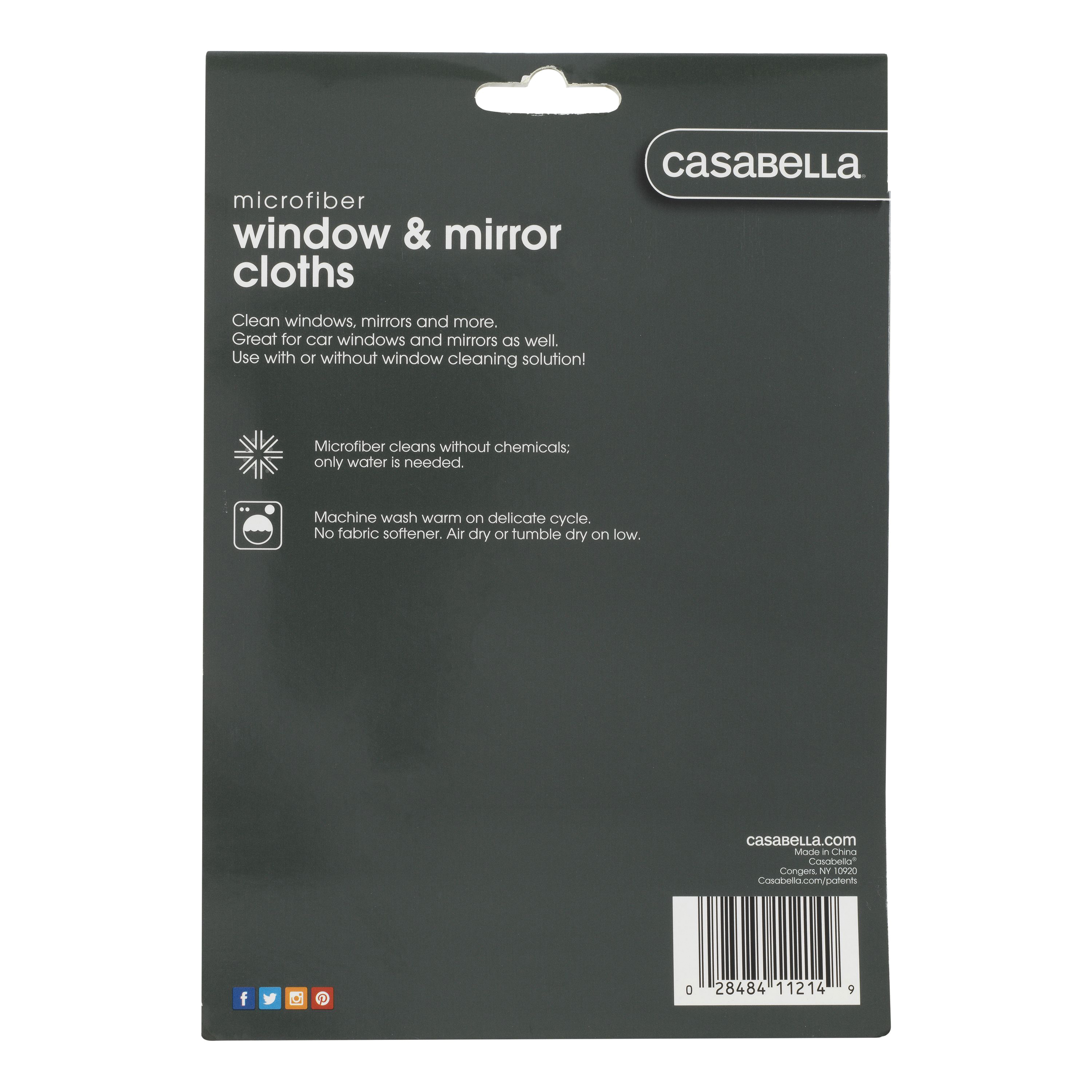 Casabella 8511214 Cloth, 14 in L, 12 in W, Microfiber - 2