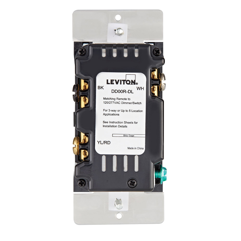 Decora 001-DD00R-DLZ Dimmer Companion with Locator, 120/277 VAC, 3-Way, White - 3