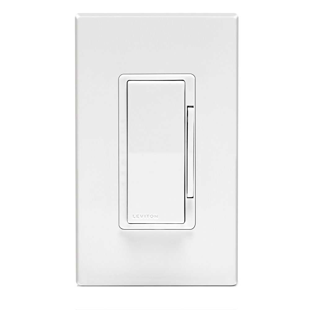 Decora 001-DD00R-DLZ Dimmer Companion with Locator, 120/277 VAC, 3-Way, White - 4