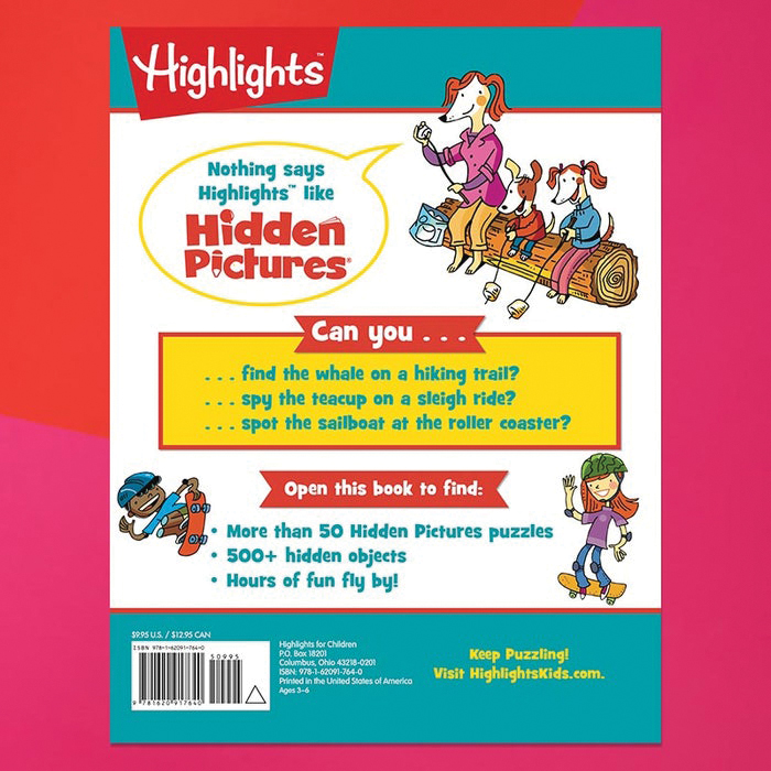 Highlights Hidden Pictures Series A1764 Adventure Sticker Puzzle Book, 3 to 6 years - 2