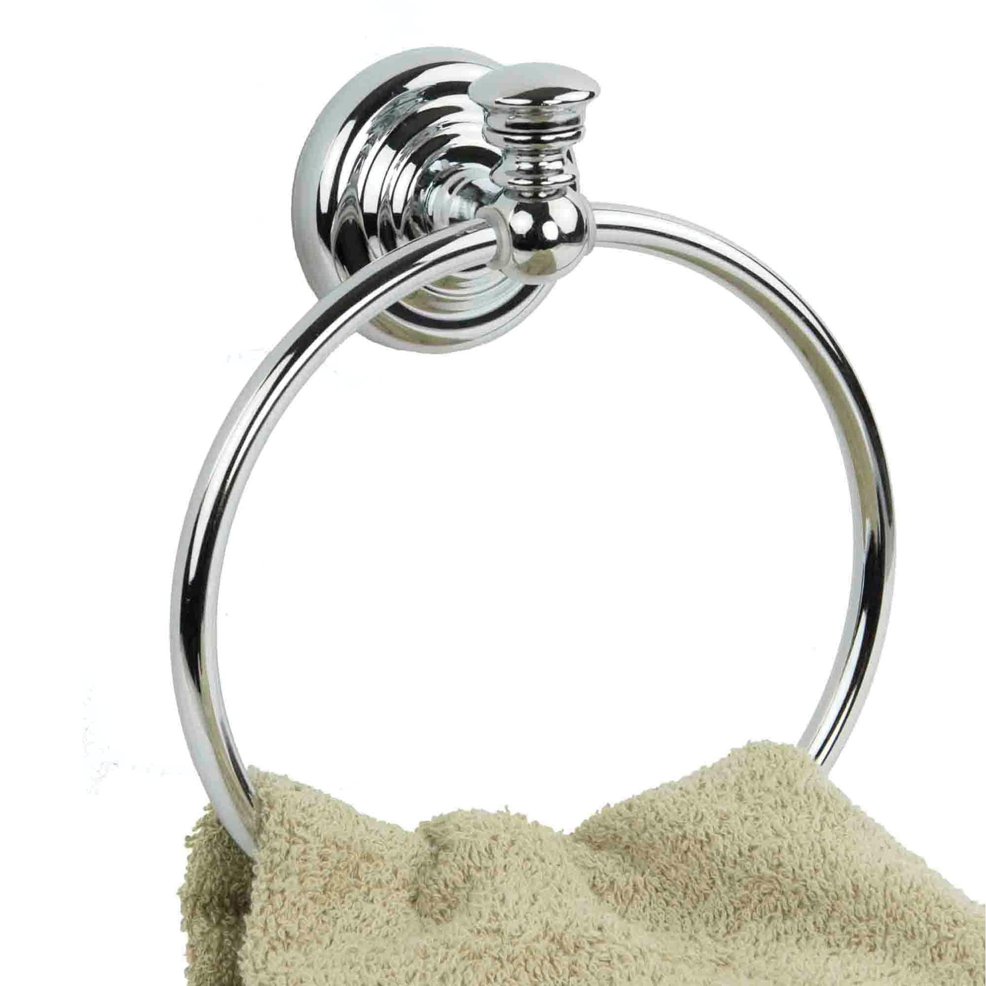 Home Basics BA41346 Towel Ring, Metal, Wall - 2