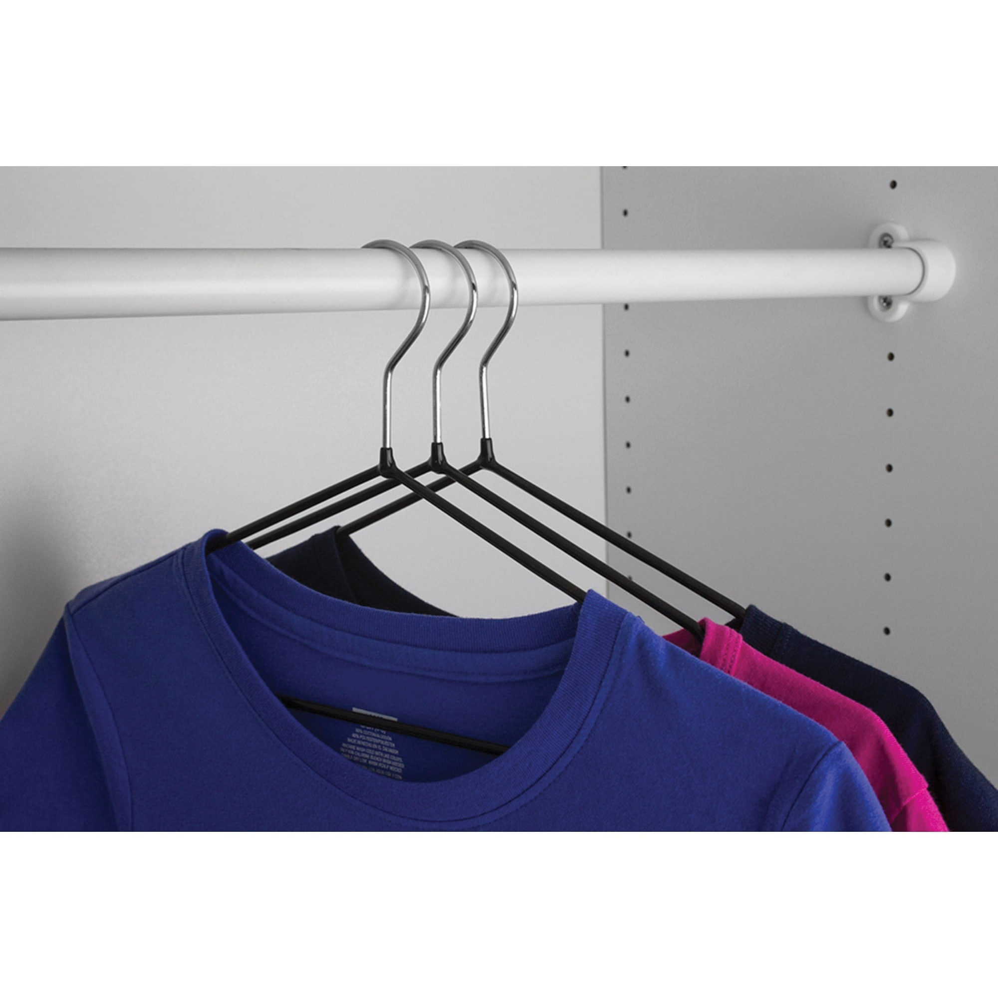 Home Basics CH00801 Hanger, 20 lb, Steel, Black - 5