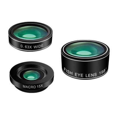 GetPower Awe-Snap GP-AS-LENS 3-in-1 Clip-On Lens Kit - 2