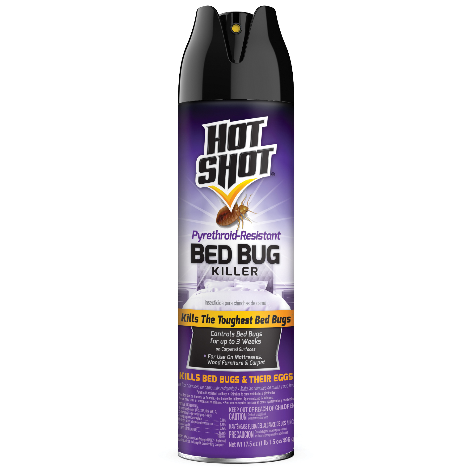 HG-96728 Bed Bug Killer, Liquid, Spray Application, Indoor, 17.5 oz, Aerosol Can