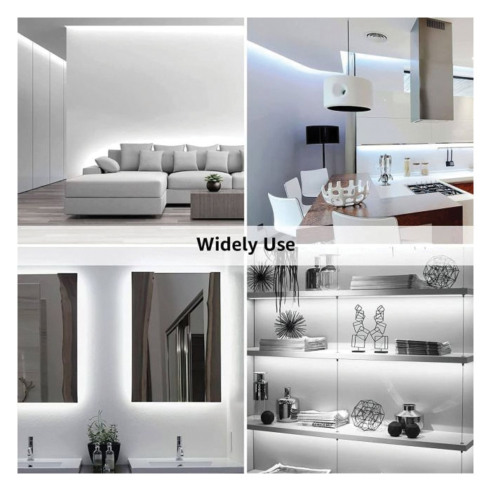 Lepro 4100057-DW Flexible Strip Light, 12 VDC, 18 W, 300-Lamp, LED Lamp, Daylight White Light, 1200 Lumens - 4