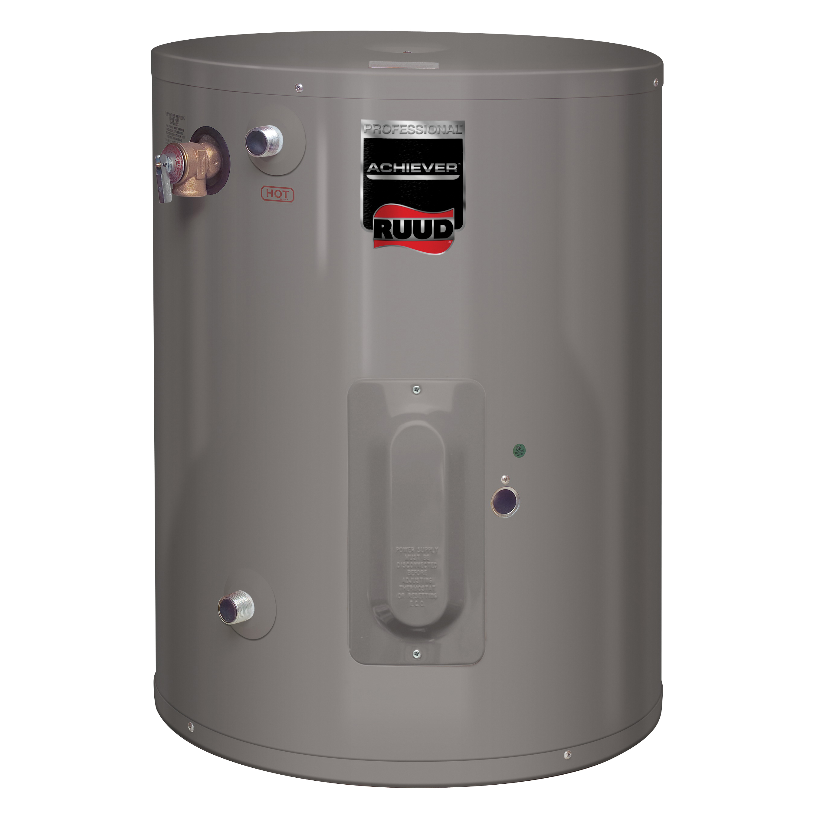Ruud Professional Achiever Series PROE15-1-RU-POU-240 Water Heater, 240 VAC, 4500 W, 15 gal Tank, Wall - 2