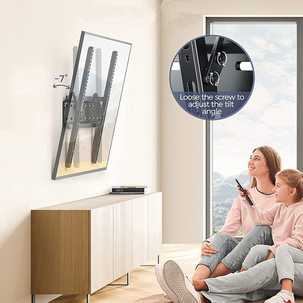 PERLESMITH PSMTK1 Tilt TV Bracket, Wall, For: 23 to 60 in Size TVs - 3