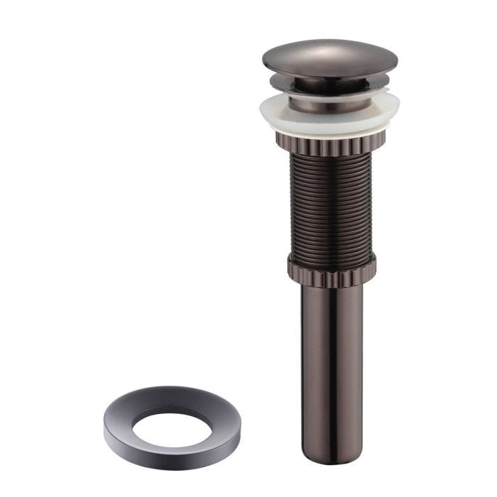 Kraus PU-10-MR-1ORB Pop-Up Drain and Mounting Ring, 1-3/4 in Connection, Metal, Oil-Rubbed Bronze - 1