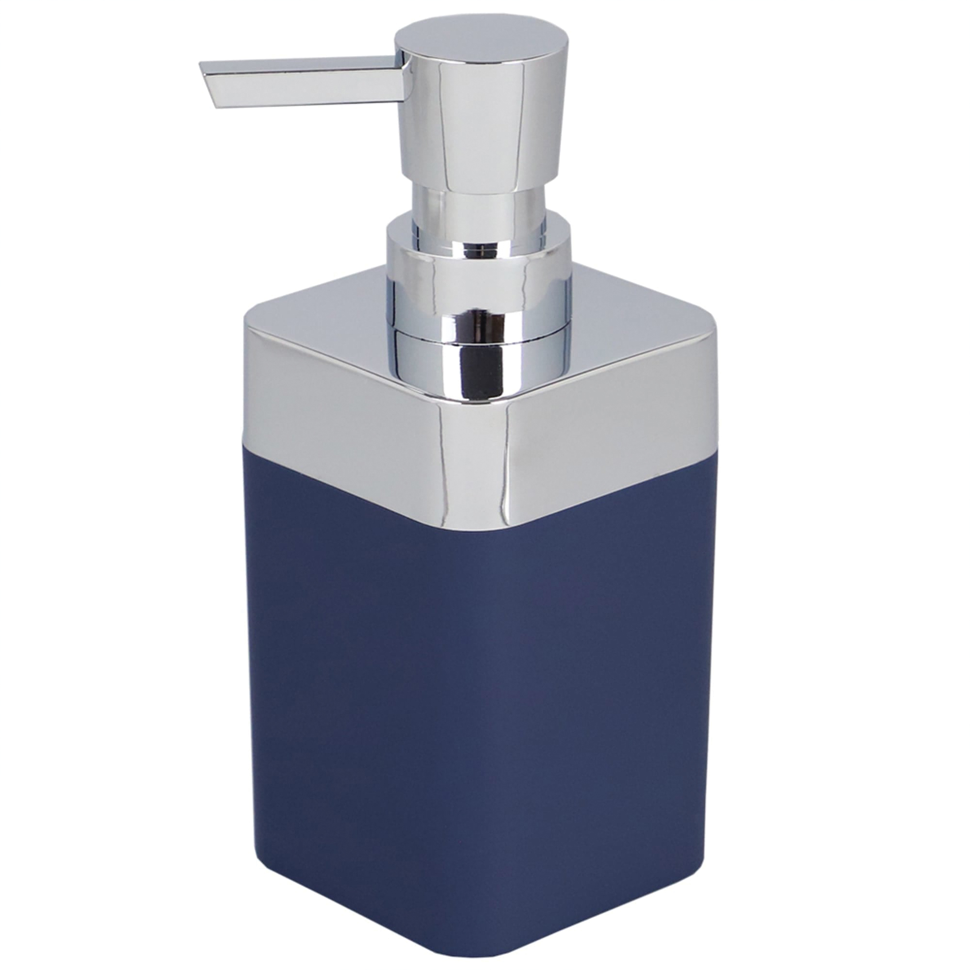 Home Basics SKYLAR Series SD35004 Soap/Lotion Dispenser, 10 oz, ABS Plastic, Navy - 3
