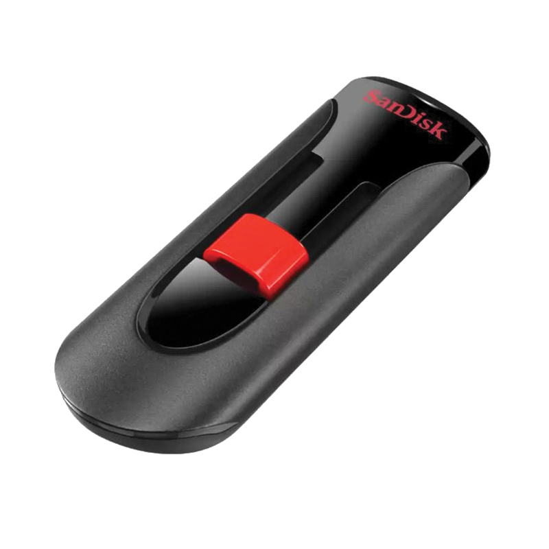 SanDisk Cruzer Glide SDCZ60-032G-B3 Flash Drive, 32 GB, Black/Red - 2
