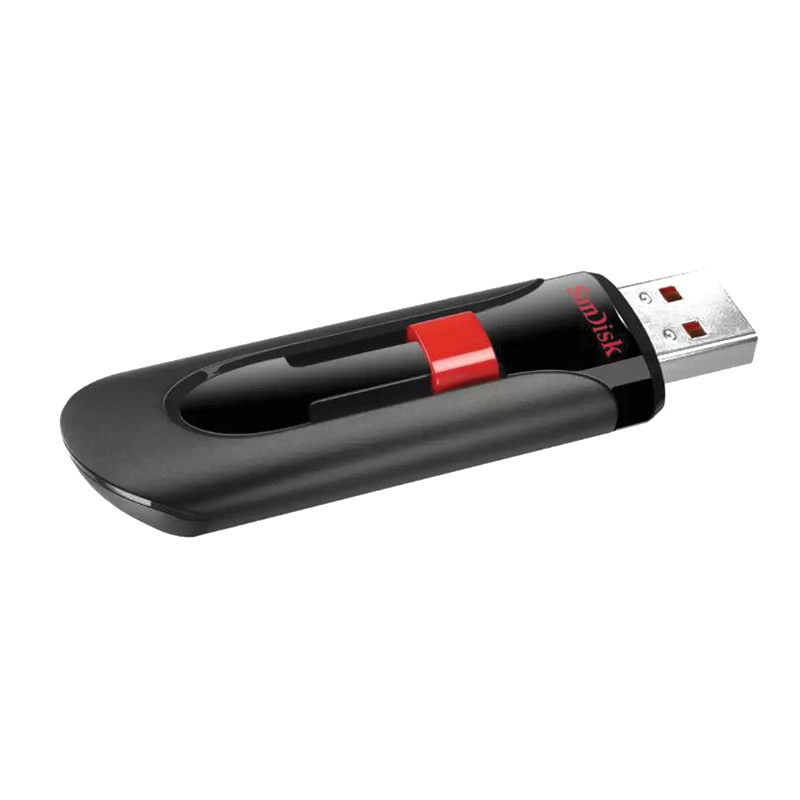SanDisk Cruzer Glide SDCZ60-032G-B3 Flash Drive, 32 GB, Black/Red - 3