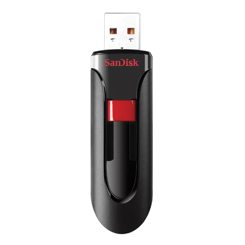 SanDisk Cruzer Glide SDCZ60-032G-B3 Flash Drive, 32 GB, Black/Red - 4