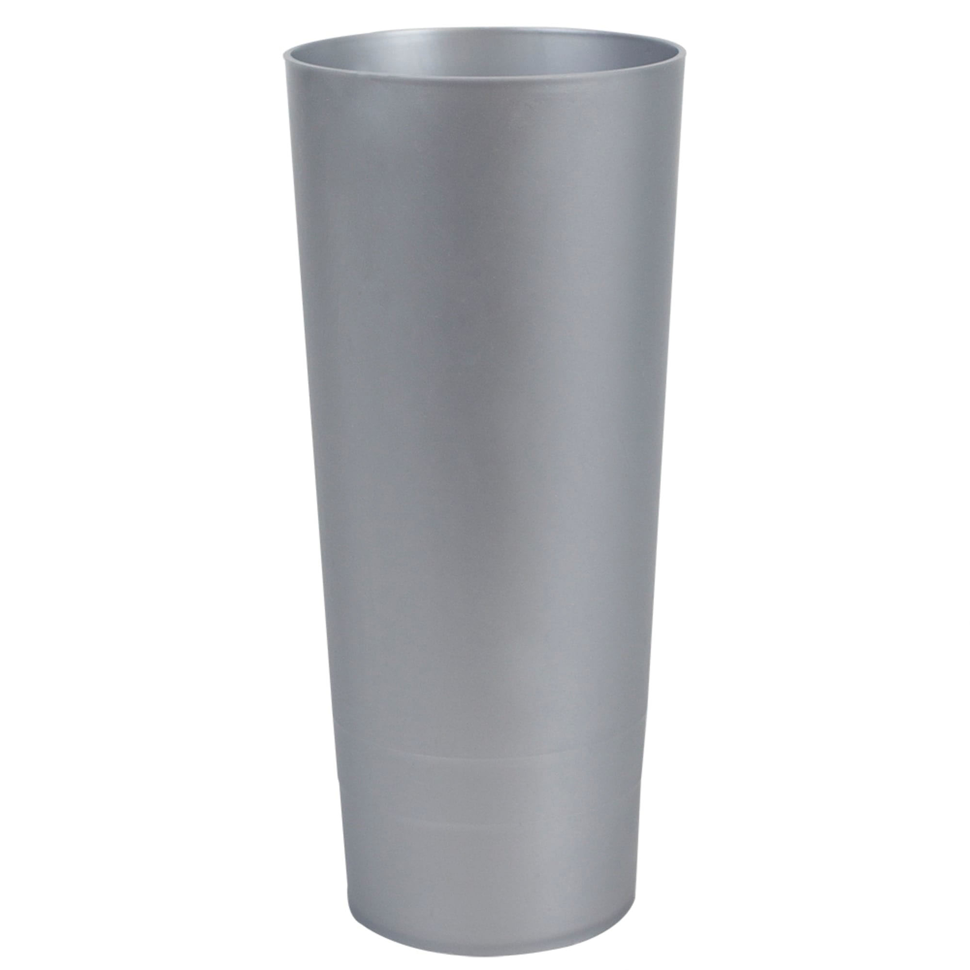 Home Basics TB45048 Toilet Brush Holder, Nylon Bristle, 4.37 in L Brush, Plastic, Gray - 4