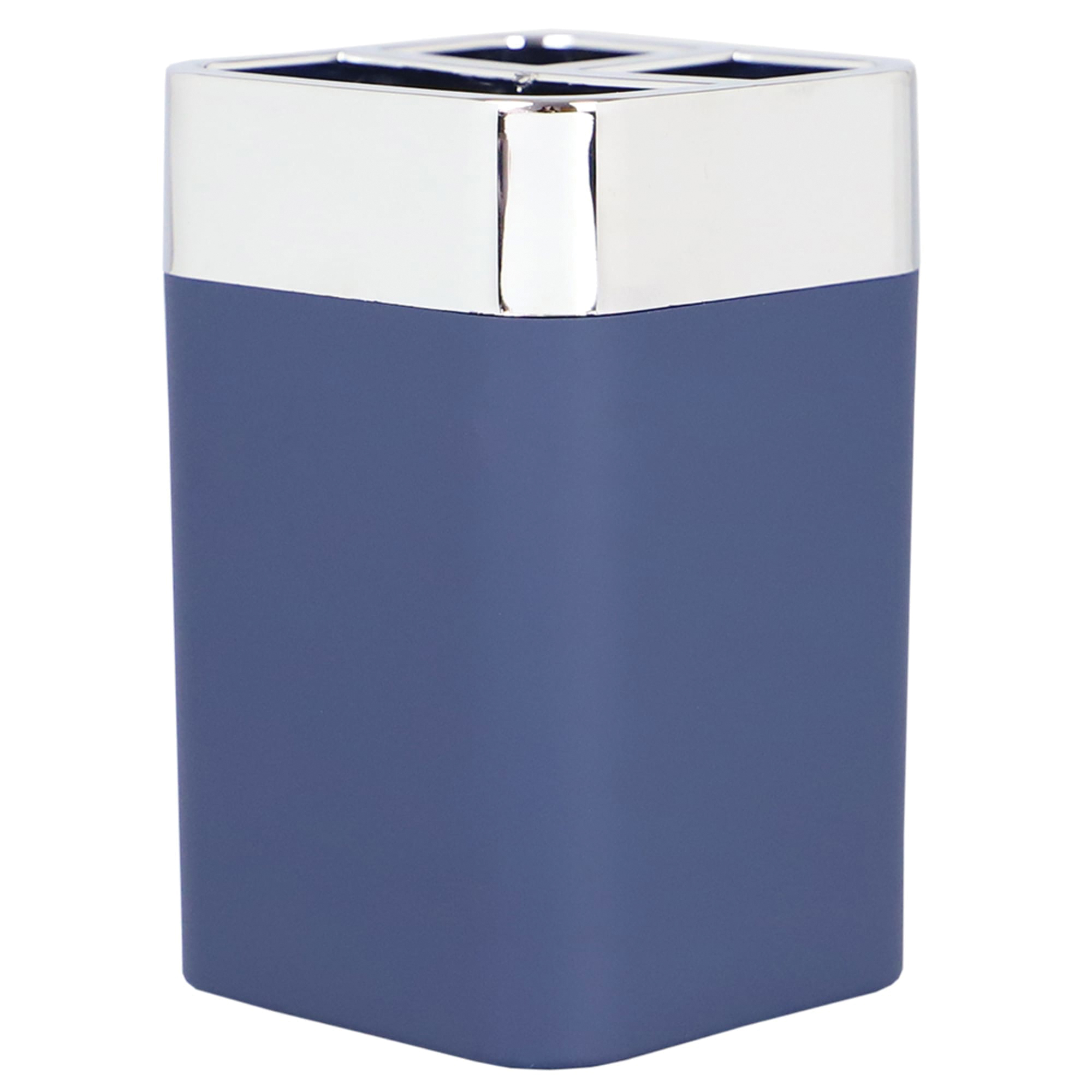 Home Basics TH35002 Toothbrush Holder, ABS, Navy - 4