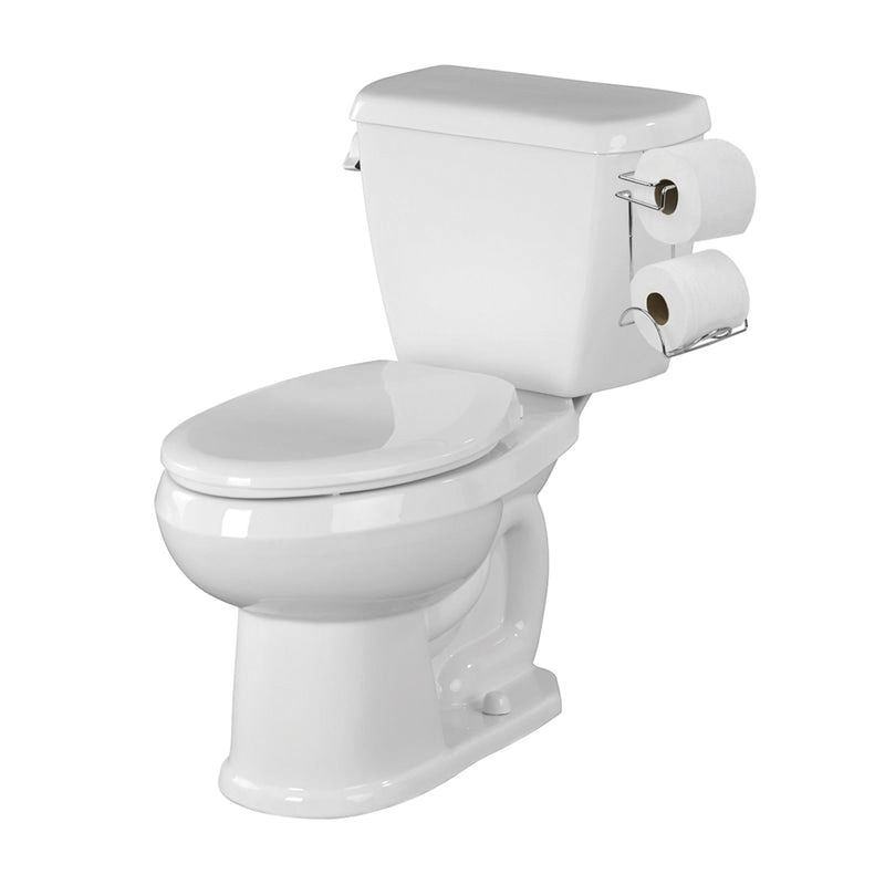 Home Basics TP41649 Over The Tank Toilet Paper Holder, Steel, Chrome - 5