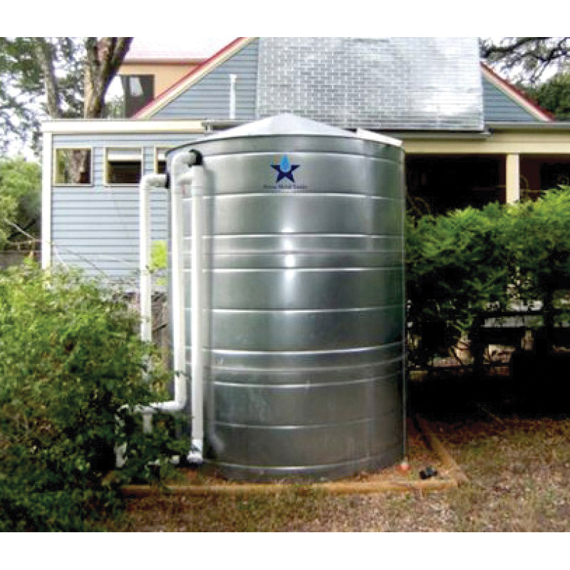 Texas Metal Tanks WT250G Rainwater Tank, 250 gal Tank, Steel - 2