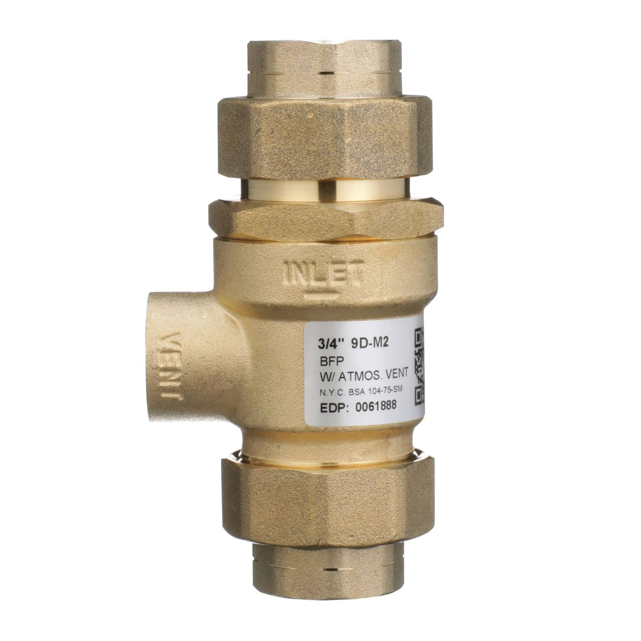 Watts 9d Series 0061888 Backflow Preventer With Intermedi 0716