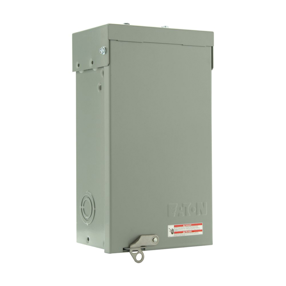 Eaton BR Series BRC48L125RP Load Center, 125 A, 8-Pole, 4-Space, 8-Circuit, Main Lug, NEMA 3R Enclosure, Gray - 2