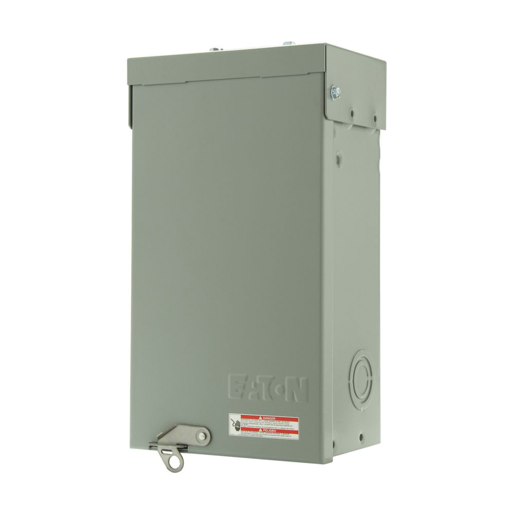 Eaton BR Series BRC48L125RP Load Center, 125 A, 8-Pole, 4-Space, 8-Circuit, Main Lug, NEMA 3R Enclosure, Gray - 3