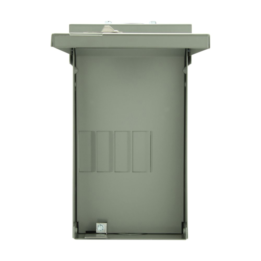 Eaton BR Series BRC48L125RP Load Center, 125 A, 8-Pole, 4-Space, 8-Circuit, Main Lug, NEMA 3R Enclosure, Gray - 5