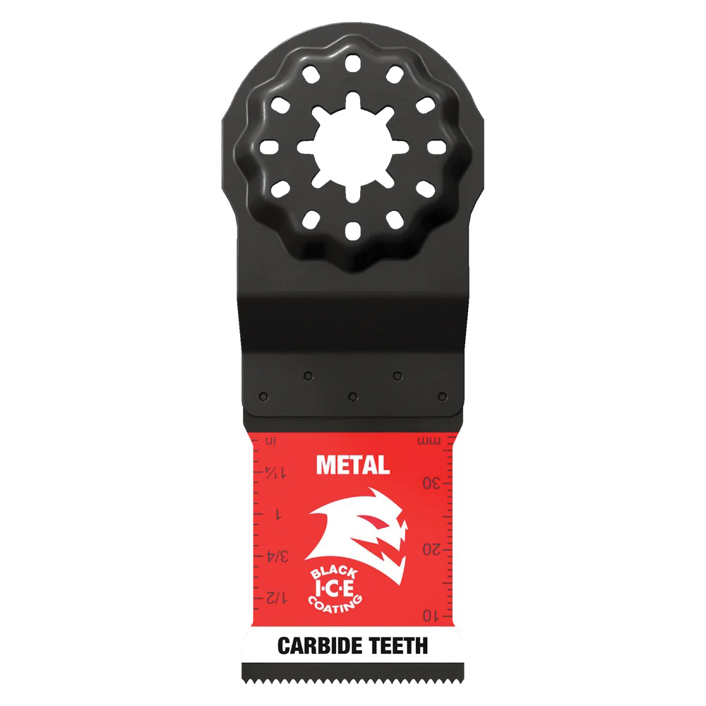DOS125CF Oscillating Blade, 1-1/4 in, 1-1/2 in D Cutting, Carbide, 1/PK
