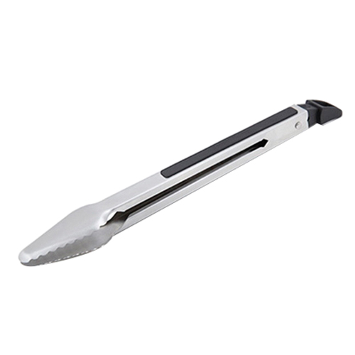 Baron 64036 Grill Tong, Stainless Steel, Soft Grip Handle, 12 in OAL