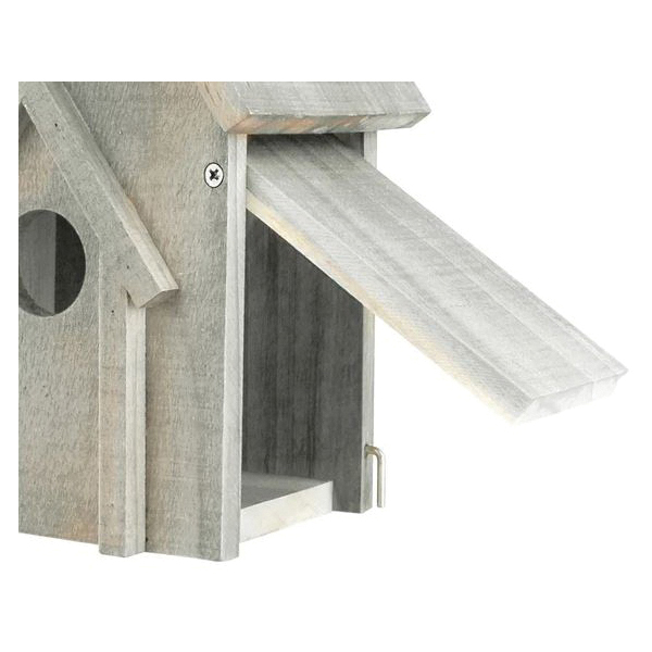 Nature's Way WW15G05-C Bird House, 6-1/4 in W, 4-3/4 in D, 9-3/4 in H, Cedar Wood, Weathered, Hang, Post - 2
