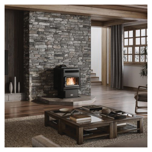 Ashley Hearth AP5617-P Free-Standing Vented Pellet Stove, 24-3/4 in W, 24-3/8 in D, 32-7/8 in H