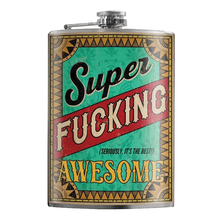 Trixie & Milo FLSK-AWESOMEDA Flask, Stainless Steel - 1