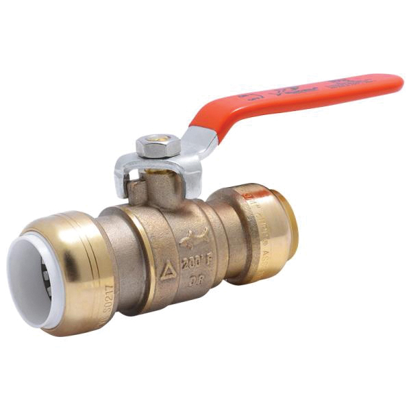 25550LF Ball Valve, 3/4 in Connection, CTS, 200 psi Pressure, DZR Brass Body