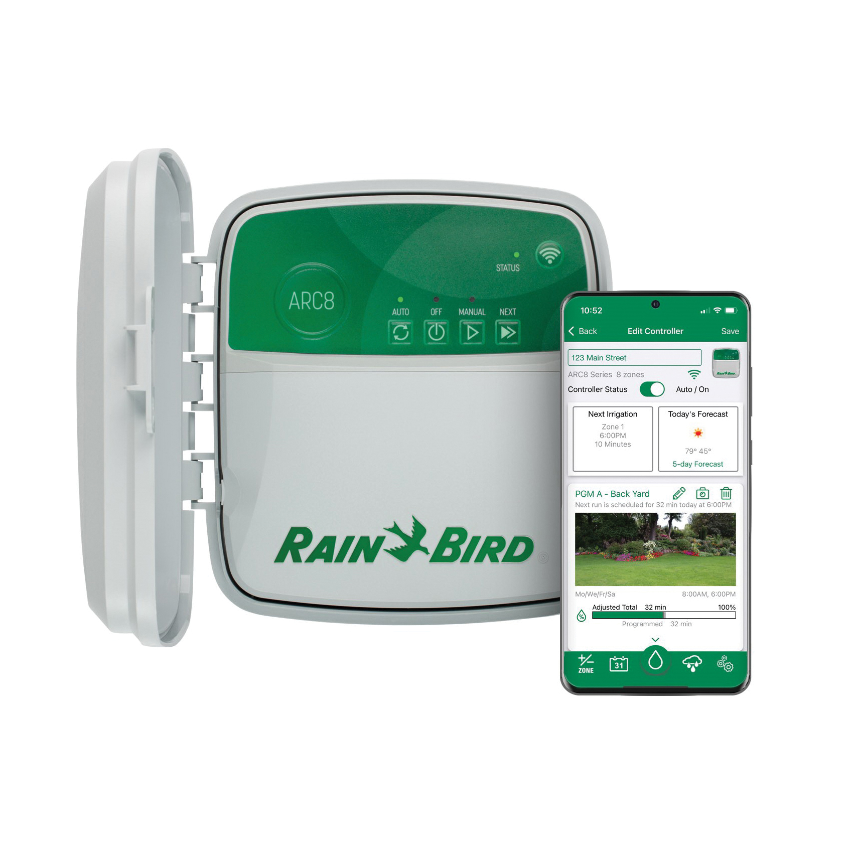 Rain Bird ARC8 App-Based Residential Controller, IP24 Enclosure - 3