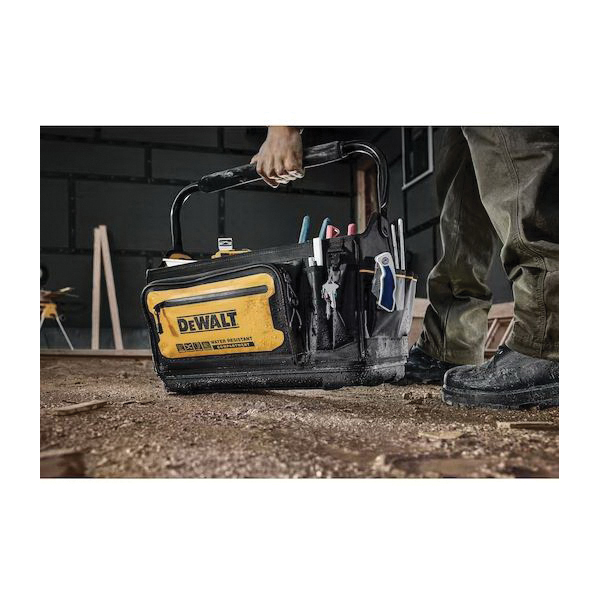 DEWALT DWST560106 Pro Tool Tote, 10-5/8 in W, 20 in D, 12-1/2 in H, 36-Pocket, 1680D Fabric/Tarpaulin - 3