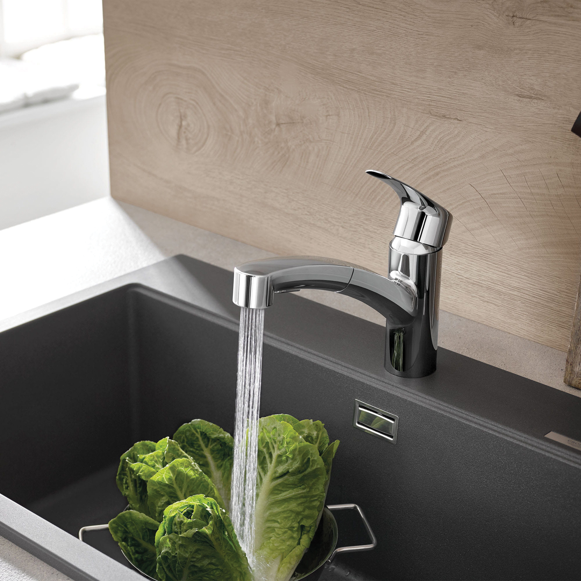 Eurosmart Kitchen Faucet, Grohe, Pull Out, 1-Handle, Chrome - 5