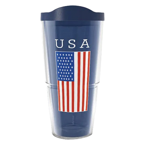 Tervis 8056625 24 oz USA Flag Multi Colored BPA Free Insulated Tumbler