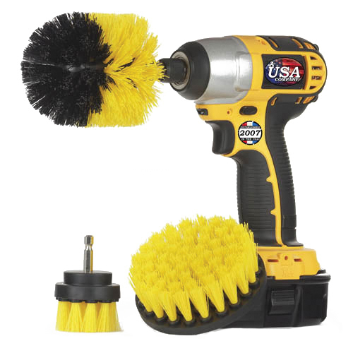 Y-S-42O-QC-DB Brush Kit, 1/4 in Arbor/Shank, Polypropylene