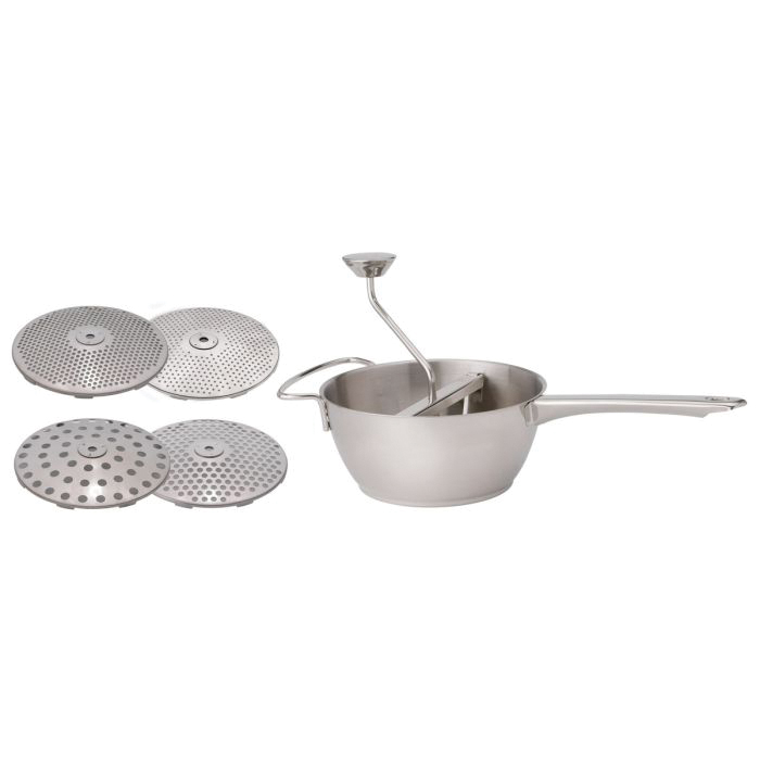 HIC 4603 Kitchen Food Mill, 2 qt, Stainless Steel